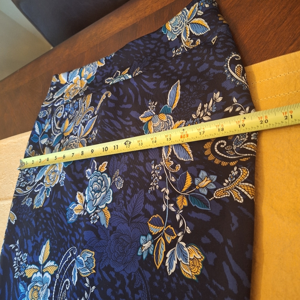 Thalia Sodi Blue and Yellow Floral Pencil Skirt - Picture 8 of 10